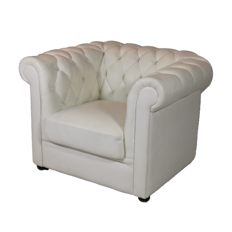 Chesterfield White Sessel